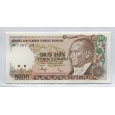 TURQUIA 5000 LIRAS BILLETE SIN CIRCULAR, UNC